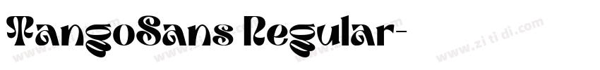 TangoSans Regular字体转换